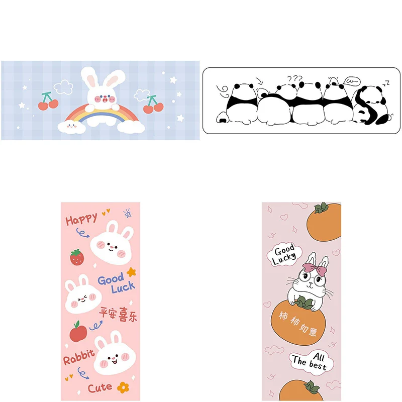 

Kawaii Cartoon Rabbit Panda Pattern Print Floor Mat Entrance Door Mat Bathroom Non-slip Floor Mat Bedroom Room Home Decoration