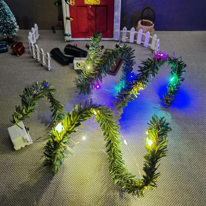 Миниатюрные рождественские светодиодные светящиеся фотообои украшение для