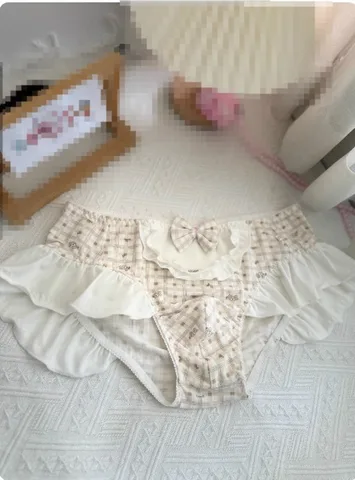 ABDL мужские трусы со средней талией в стиле Лолиты, треугольные дышащие трусики на бедрах, U-образная выпуклая сумка, нижнее белье Sissy, FKK, вечерние трусики для косплея