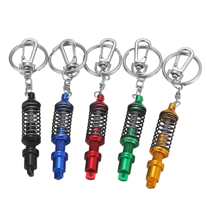 

Car Accessories Car Auto Tuning Parts Key Chain Shock Absorber Keychain Keyring Spring Shock Absorber European Style Keyring