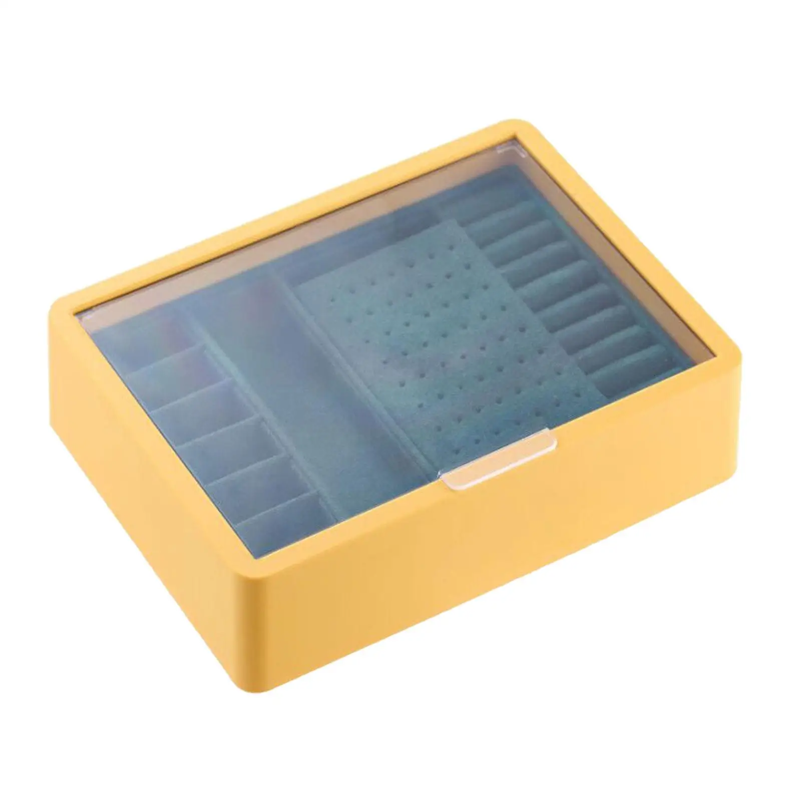 Портативная коробка для хранения ювелирных изделий двухслойный прозрачный