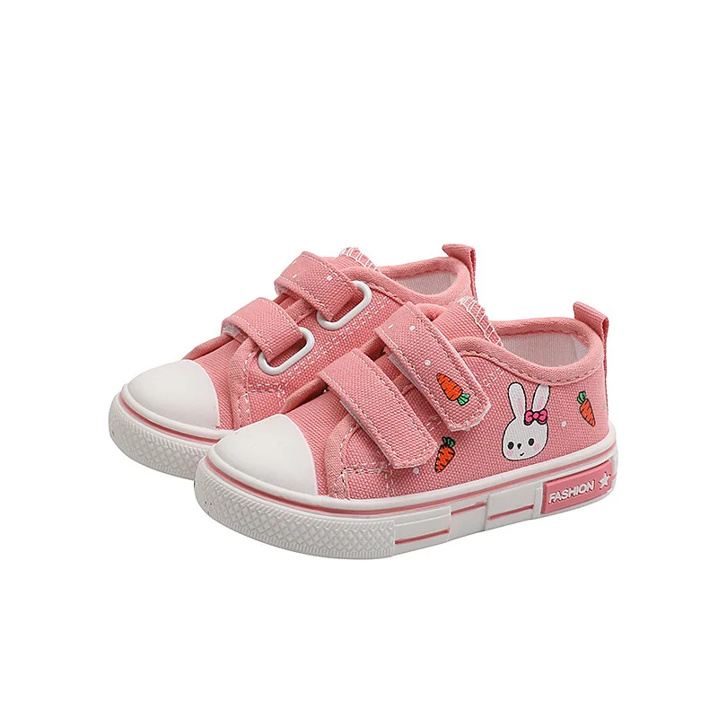 

2021 New Children's Shoes Trend All-match Board Shoes Soft Sole Baby Single Shoes Casual Canvas Shoes Canvas Shoes Cartoon Kids