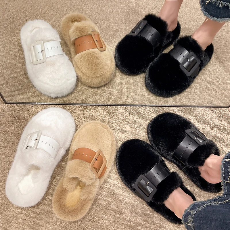 Тапочки с закрытым носком шерстяные 0 женская обувь на открытом воздухе 224 осень и