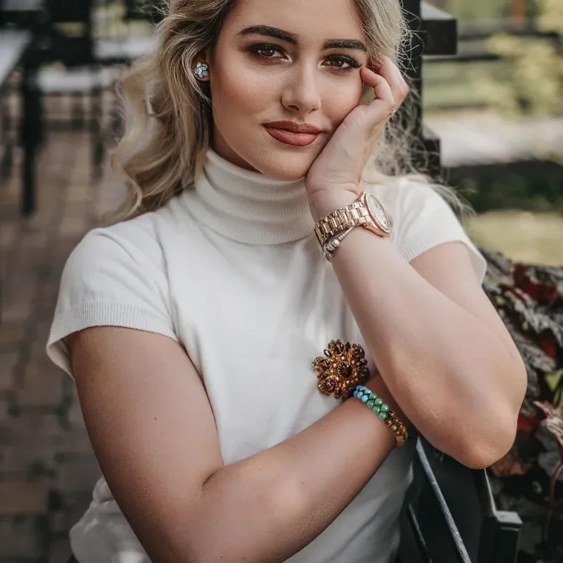 Браслет с 7-чабрами и целебными кристаллами браслеты каменными бусинами для йоги