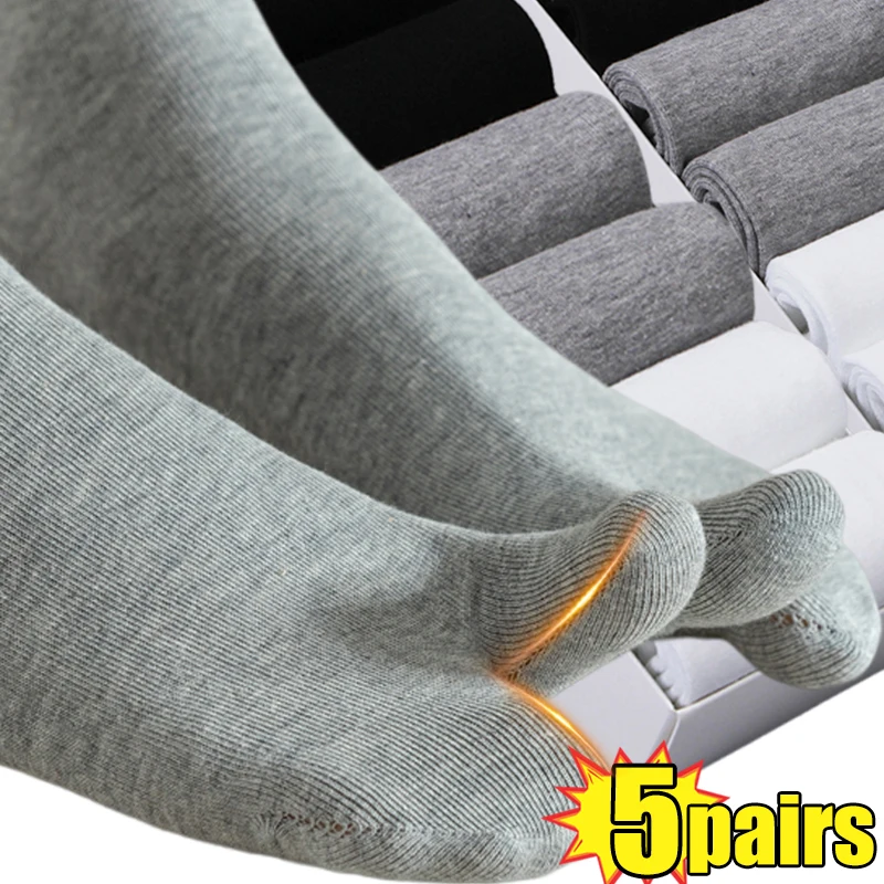 

Fiber Two Finger Socks for Men Women Summer Hosiery Black Kimono Flip Flop Sandal Split Ninjia White Tabi Toe Sock Harajuku