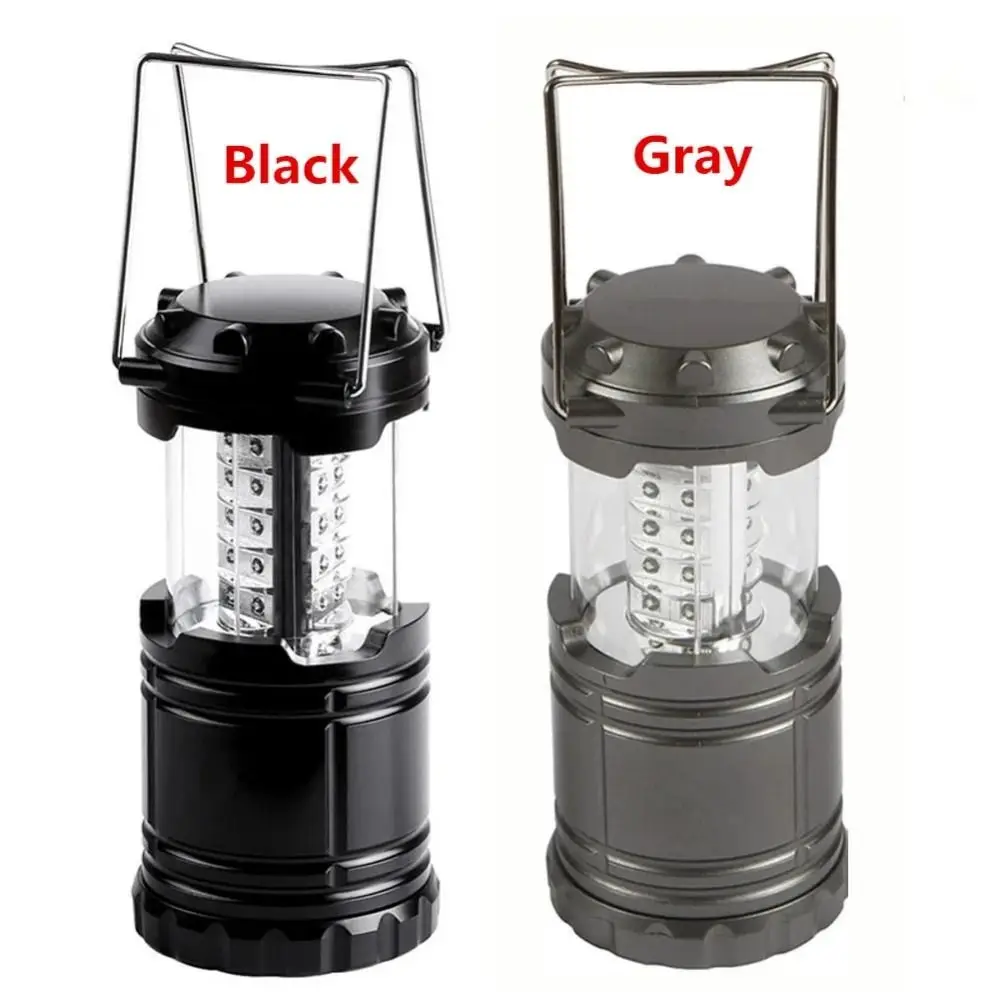 

Waterproof 30LED Tent Lamp Gray/Black Telescopic Emergency Survival Lights Energy Efficient Cob Led Flashlight Lamp Hiking