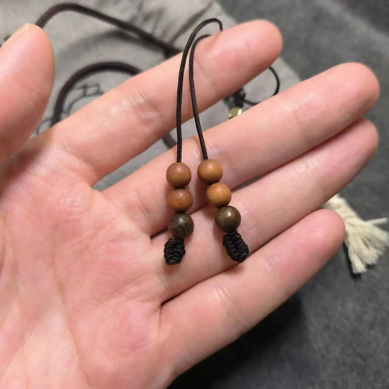 1pcs/lot pure natural nine eyes old agate Dzi Beads necklace line pharmacist turquoise manual braided rope designer style amulet