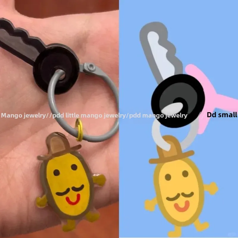 Новинка 2024 милый маленький поросенок акриловый брелок кулон аксессуар брелки в