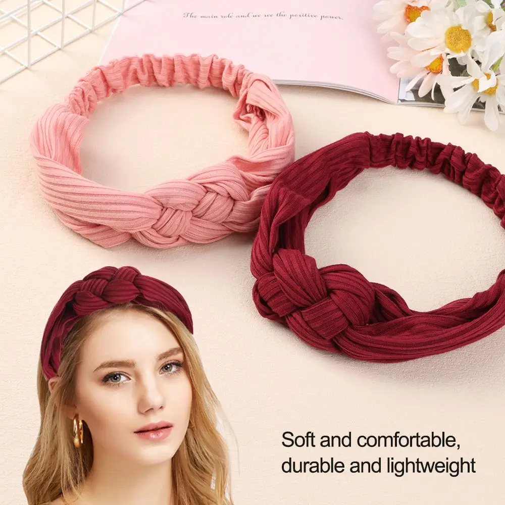 

NEW Yoga Hairband Sports Headwrap Hairband Hair Accessories Knitted Headband Stretch Hair Band Cross Knot Hairband