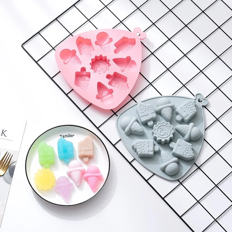 

Summer Theme Silicone Mold Resistant To High Temperature Easy To Demould Muffin Baking Pan DIY Handmade Soap Baking Accessories