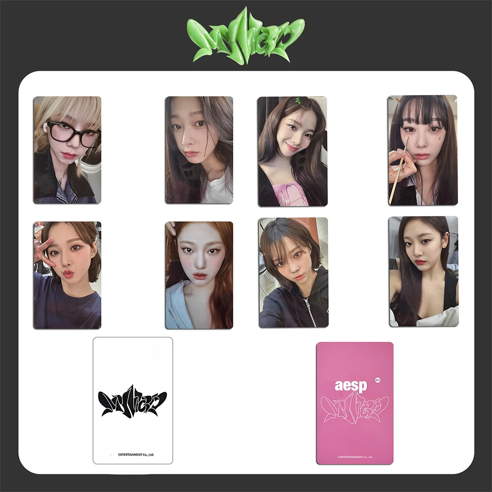 

KPOP aespa MY World Album Ktown4u POB Selfie LOMO Cards Apple Music POB Pre-Sale Gift Photocards Karina Winter Fans Collection