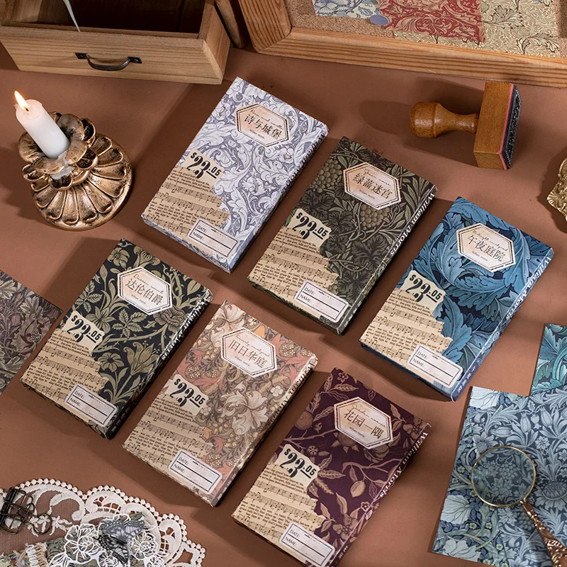 Yoofun 60pcs Vintage Floral Scrapbooking Decor Papers for Collage Junk Journalings Craft Gift DIY Aesthetic Material Paper - купить по