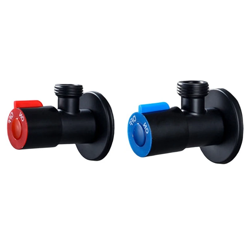 

Латунный треугольный клапан с резьбой, угловой клапан для кухни, ванной, туалета, стопорный клапан для холодной и горячей воды