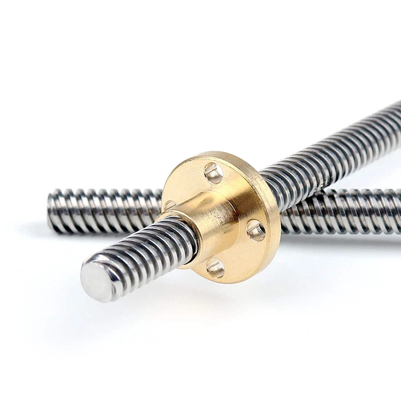Свинцовый винт для 3D-принтера 8 мм шаг 2 вывод 200 250 300 350 400 450 500 с гайкой Reprap