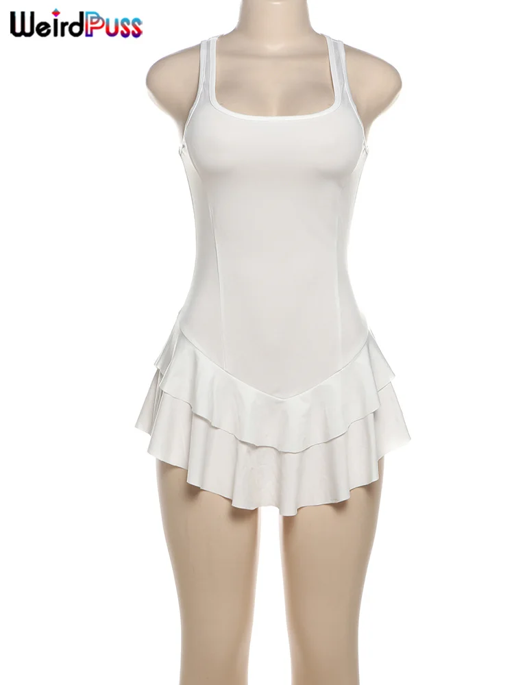 Платье женское необычное облегающее без рукавов пикантное эластичное простое