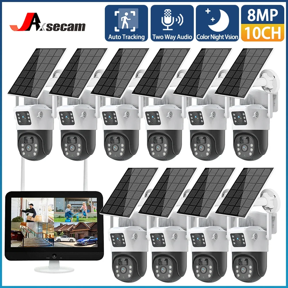 Система видеонаблюдения 100% дюйма 10 каналов Wi-Fi PTZ 4K 8 МП