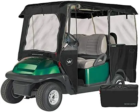 

4 Passenger Golf Cart Enclosure by Eevelle - Fits Roof Size Up to (80" L x 44" W) Heart rate monitor chest strap Agility ladder