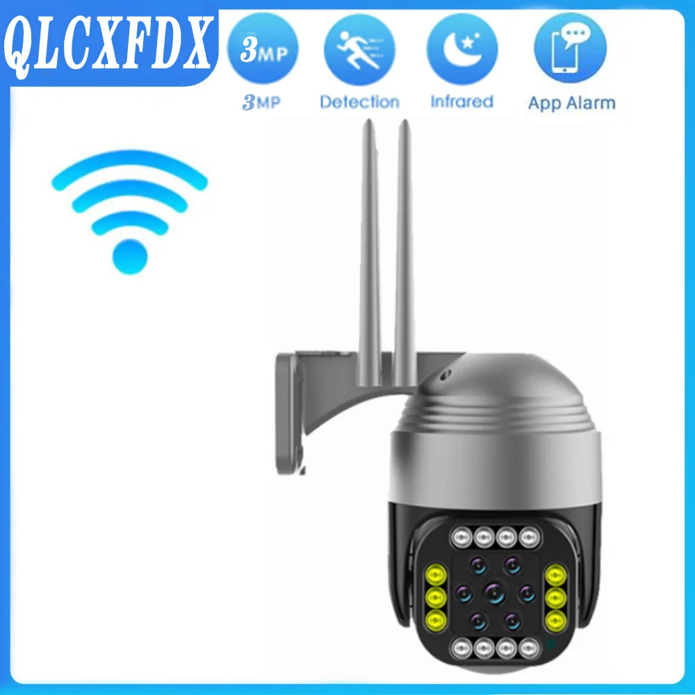 

3MP PTZ Wireless Surveillance Camera Wifi Infrared Night Vision HD Kamera CCTV Indoor And Outdoor Acousto-optic Alarm ip cam