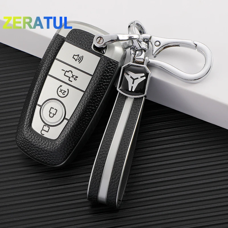

5 Buttons TPU Car Remote Key Case Cover For Ford Edge Fusion Mustang Explorer F150 F250 F350 Ecosport Auto Shell Fob Holder