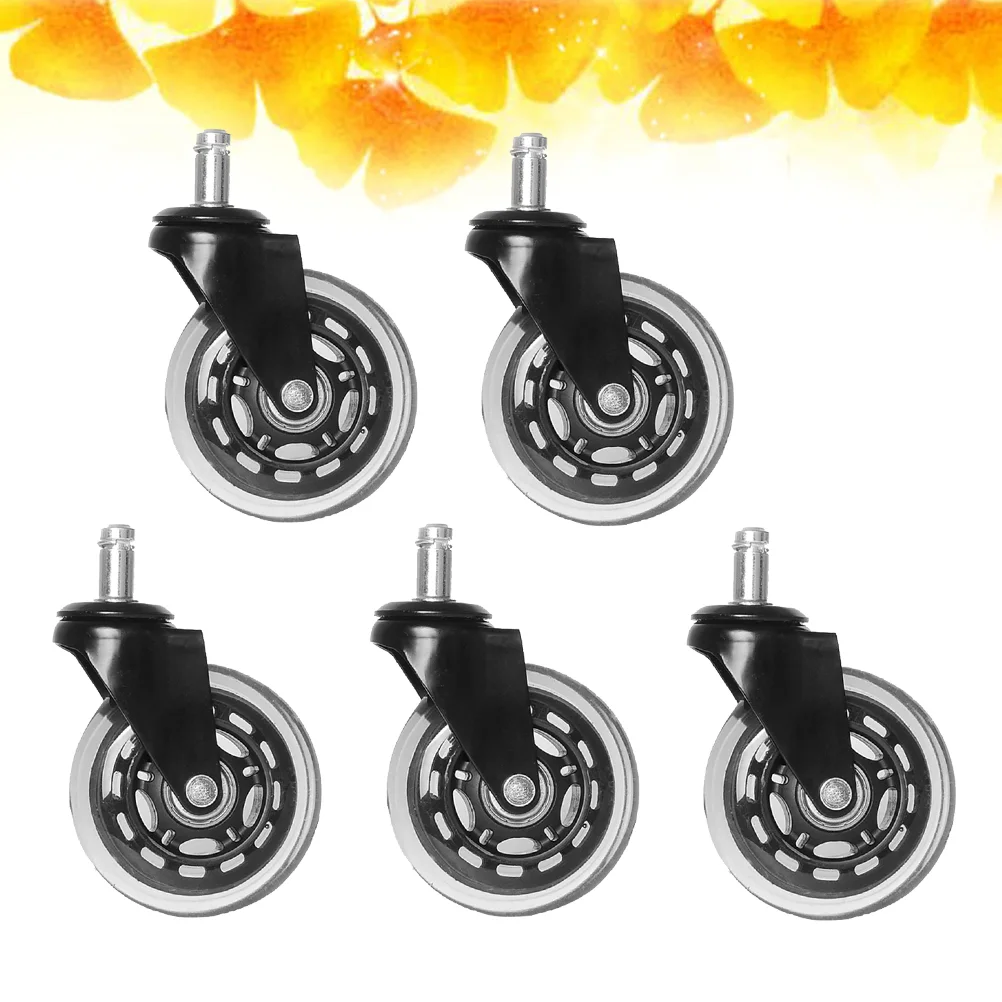 

5PCS 3 Inch Transparent Castor Furniture Castor Office Chair Wheel Universal Wheel