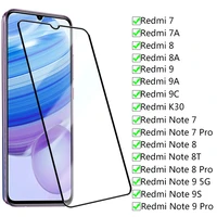9d screen protective glass on the redmi 7 7a 8 8a 9 9a 9c k30 for xiaomi redmi note 7 8 8t 9 5g 9s pro tempered glass film