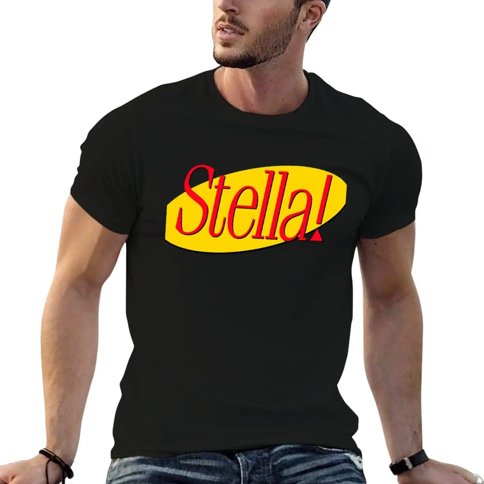 Футболка Stella футболка с аниме винтажная рисунком мужская одежда
