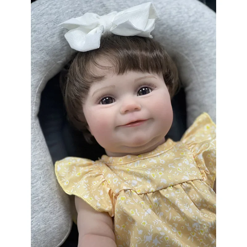 48 см уже готовая кукла реборн Maddie с укорененными волосами реалистичная 3D-кожа для