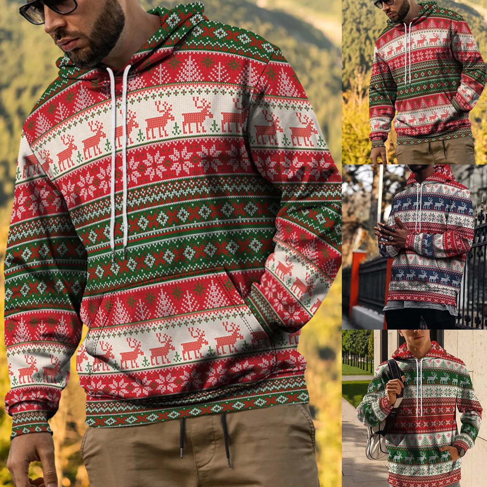 

Тапки с эффектом памяти, плотная флисовая рубашка с рождественским принтом на заказ, Мужская Роскошная толстовка с капюшоном, мужские толст...