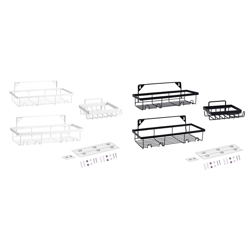 

Shower Caddy, Bathroom Organizer Shelf Wall Bathtub Storage Rack Basket With Soap Holder For Dorm Kitchen Home