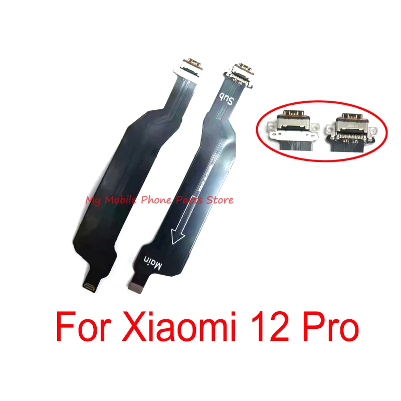 

Новая зарядная док-станция с USB-портом для Xiaomi Mi 12 Pro, плата зарядного устройства с USB-портом, гибкий кабель для Xiaomi 12 Pro 12 Pro, запчасти