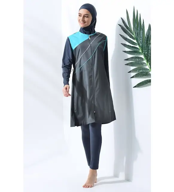 

C & City Full Closed Hijab Swimwear C13077 Anthracite