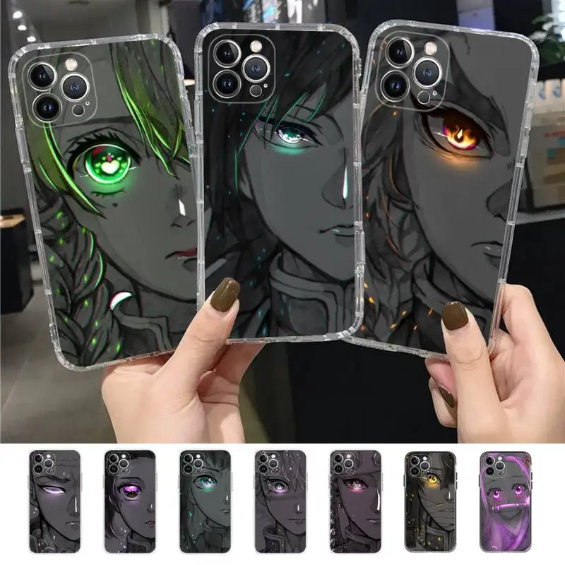 

Kimetsu No Yaiba Demon Slayer Anime Phone Case for iPhone 11 12 13 mini pro XS MAX 8 7 6 6S Plus X 5S SE 2020 XR case