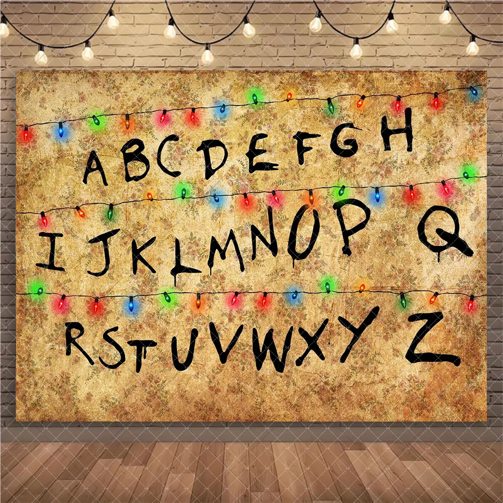 

Светящийся светильник с буквами, неознакомец, американский ТВ, драматический фон, принадлежности для украшения дня рождения, реквизит для фотосессии