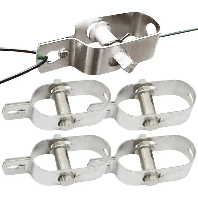 

Wire Rope Tightener 5pcs Heavy Duty Tightener Steel Metal Wire Tensioner High Hardness Rope Tensioner For Tensioning Cable Chain