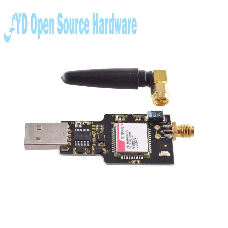 Четырёхдиапазонный модуль GSM GPRS SIM800 SIM800C, с USB на GSM, для беспроводных Bluetooth-совместимых SMS-сообщений с антенной