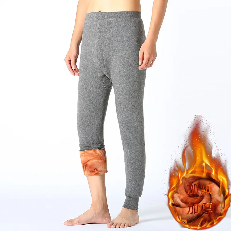 

Winter Men's Warm Underwear Cotton Leggings Tight Male Long Johns 2023 New Warm Thermal Underwear Bottoms for Men Trouser X76