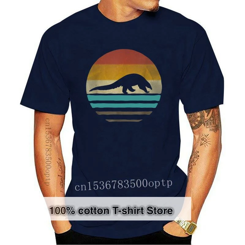 

Новый Ретро винтажный панголин силуэт животное Милая забавная Подарочная футболка