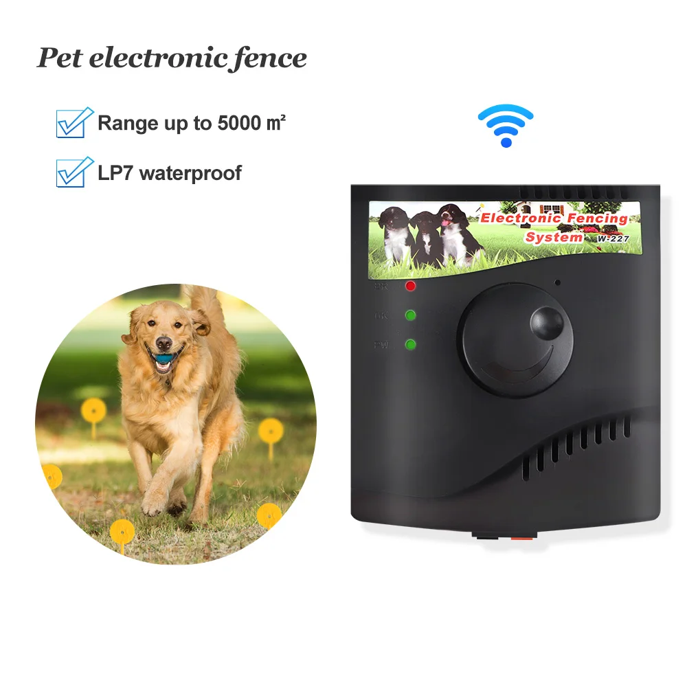 

W-227 Electric Dog Fence Safety In-Ground Rechargeable Dog Training Collar Receivers Pet Containment System for Dog Supplies