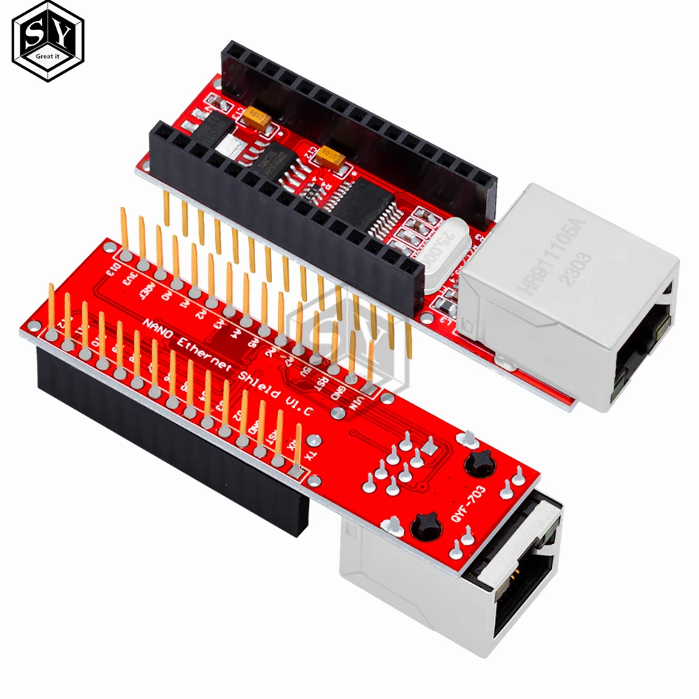 Ethernet Shield ENC28J60 для Arduino Nano | AliExpress