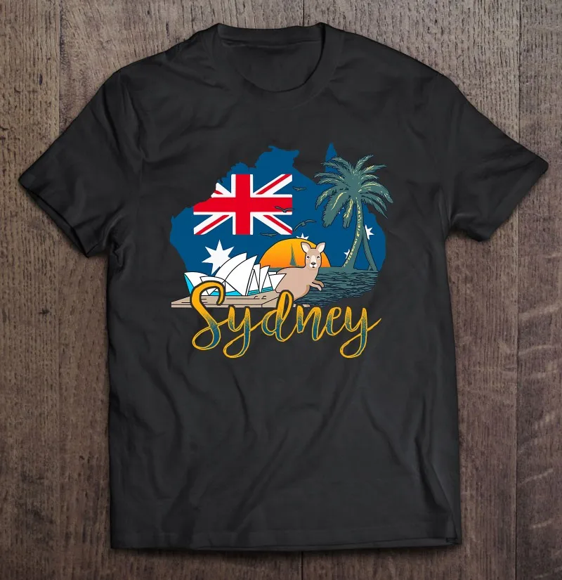 

Футболка для отпуска с надписью «Love», Сидней, Австралия, для путешествий, мужские футболки, мужская одежда