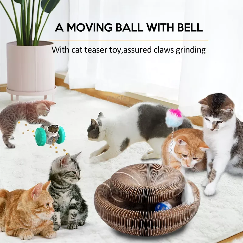 

Cat Scratch Board Magic Organ Cat Scratching Board Cat Toys With Catnip Ball Durable Cats Grinding Claw Post Cat Accessories