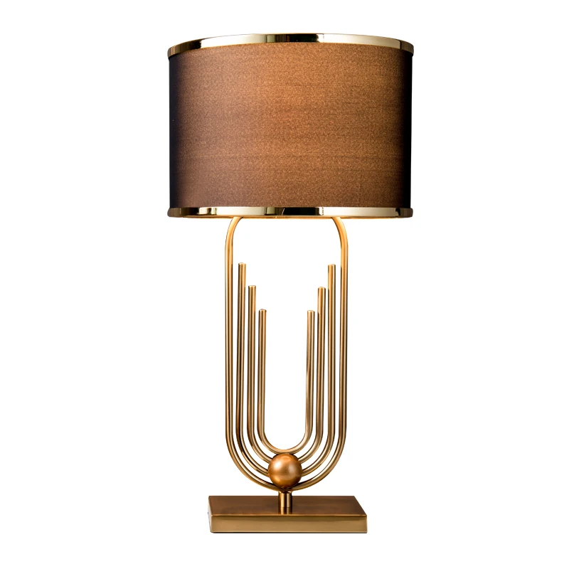 

Light luxury living room bedside table simple post modern table lamp