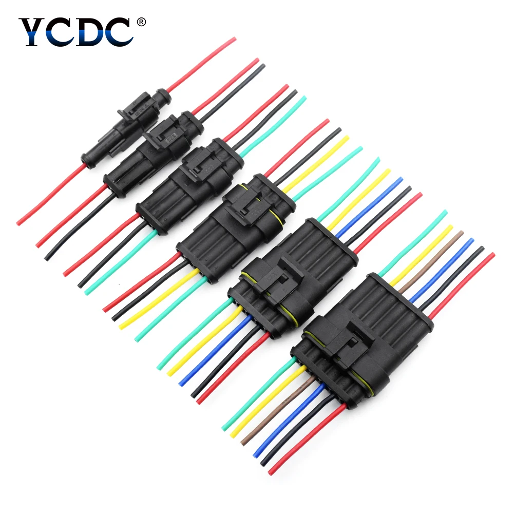 

Суперуплотнительный водонепроницаемый электрический соединитель way 18 awg с 1/2/3/4/5/6 контактами, штепсельная Вилка для автомобиля, водонепрони...
