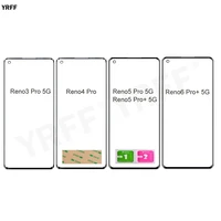 For Oppo Reno4 Pro Reno3 Pro Reno6 Reno5  Plus Pro Front Glass Touth Screen Panel  No Touch Screen  Mobile Phone Repair Parts