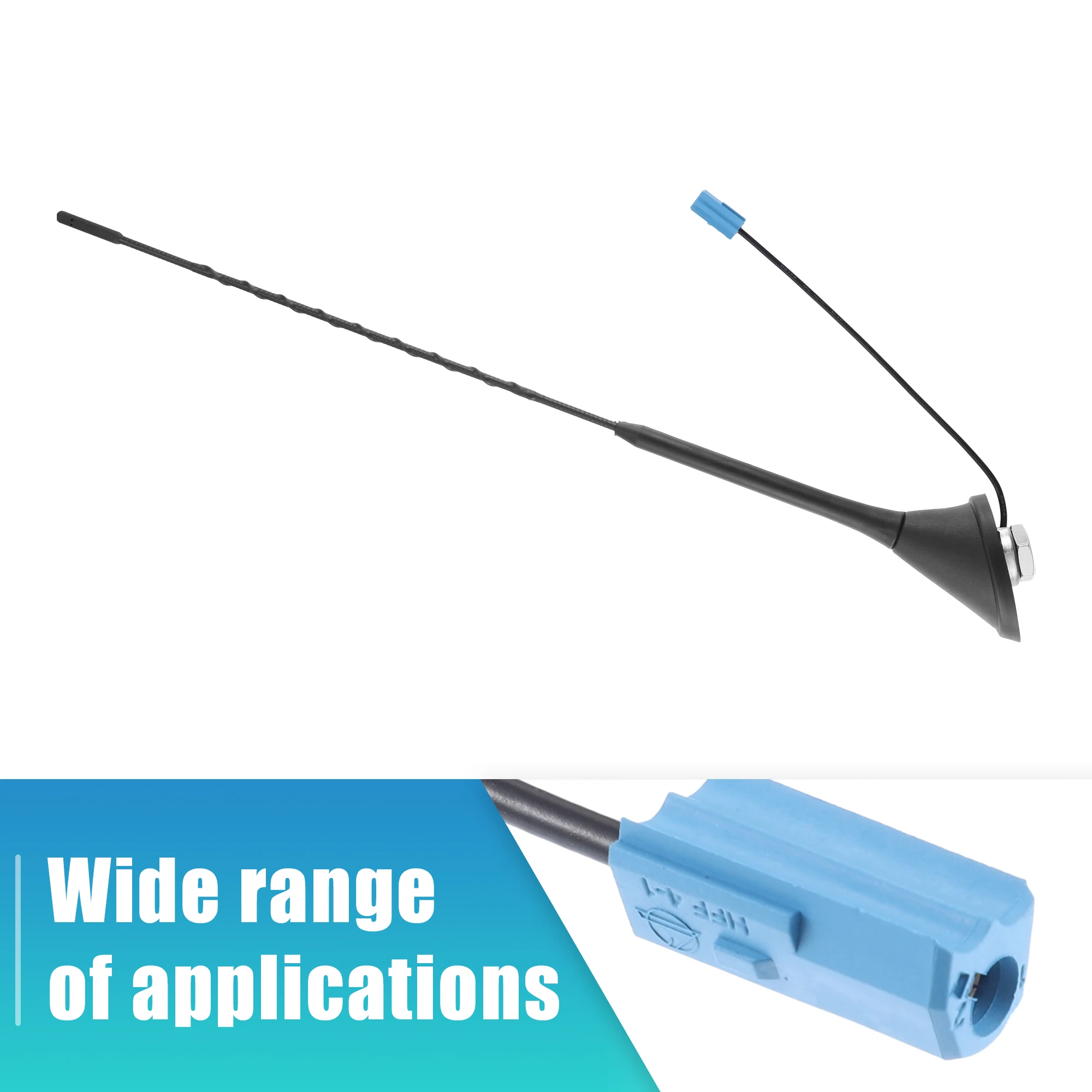 

X Autohaux 12V DAB Splitter Antenna SMA to DIN Plug with Cable for Pioneer Clarion Kenwood JVC PP16DAB PP15DAB RXD10 RXD34