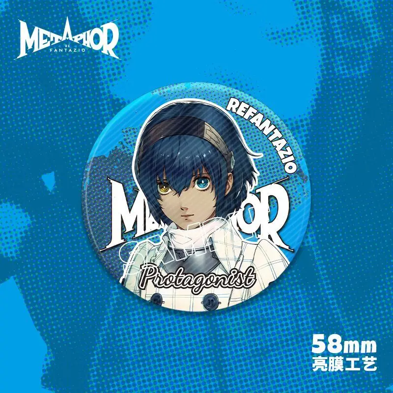 58/75 мм Metaphor Refantazio игровые периферийные устройства значок украшения аниме-фигурка