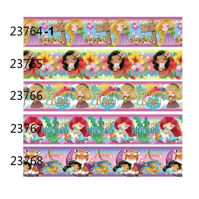

(50yards) Disney Princess Grosgrain Ribbons for Craft Hairbows Sewing Accessories Gift Wrapping