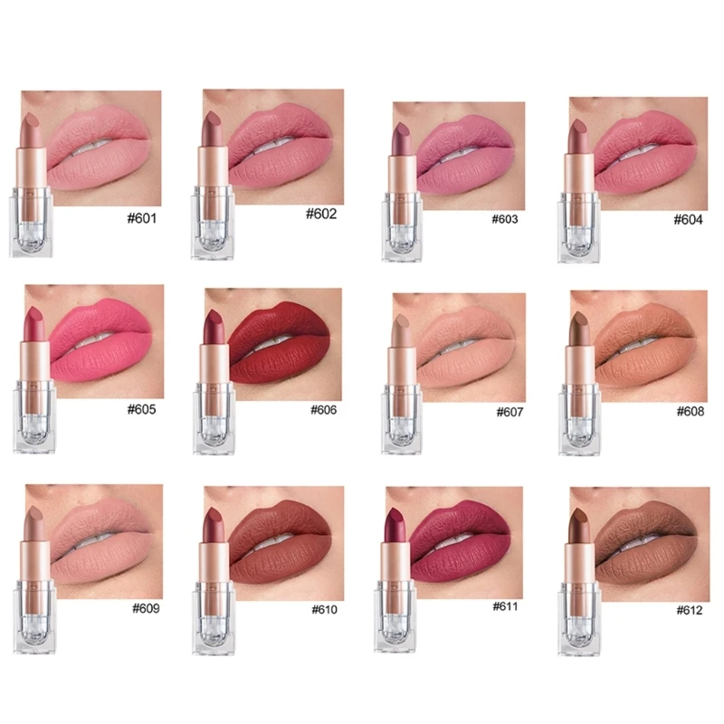 

Lip Gloss Waterproof Matte Velvet Lipstick for Women Long Lasting Non-stick Cup Drop Shipping