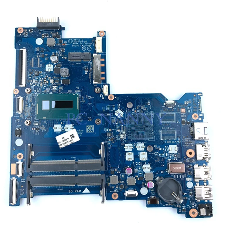 

Новинка 100%, гарантия 1 год, BDL50 LA-D703P REV: 3,0 I3-5005U 858583-001