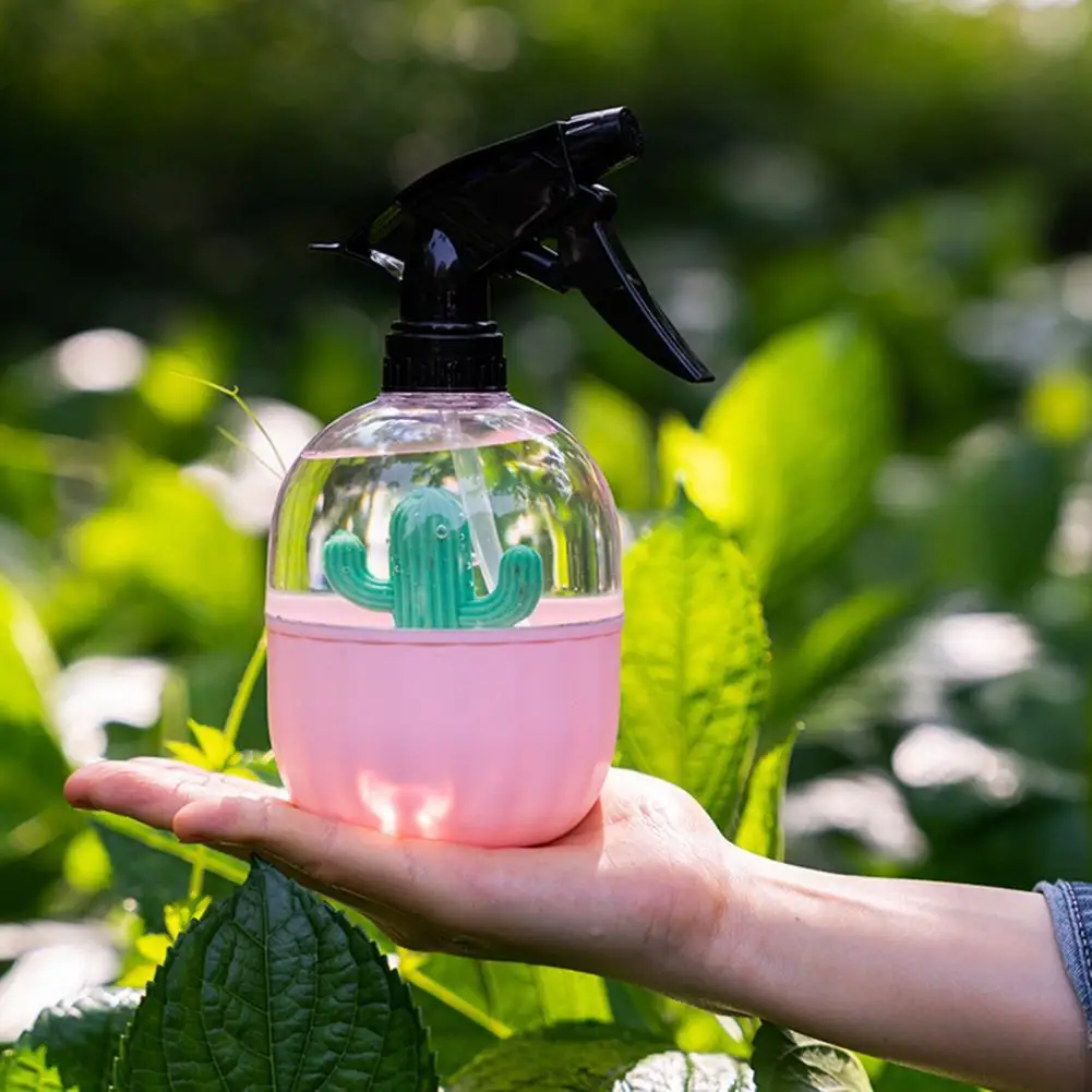 

500ml Spray Bottle Rotating Nozzle Large Capacity Plastic Leak-proof Watering Plant Spray for Home